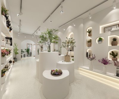 现代花店3D模型下载